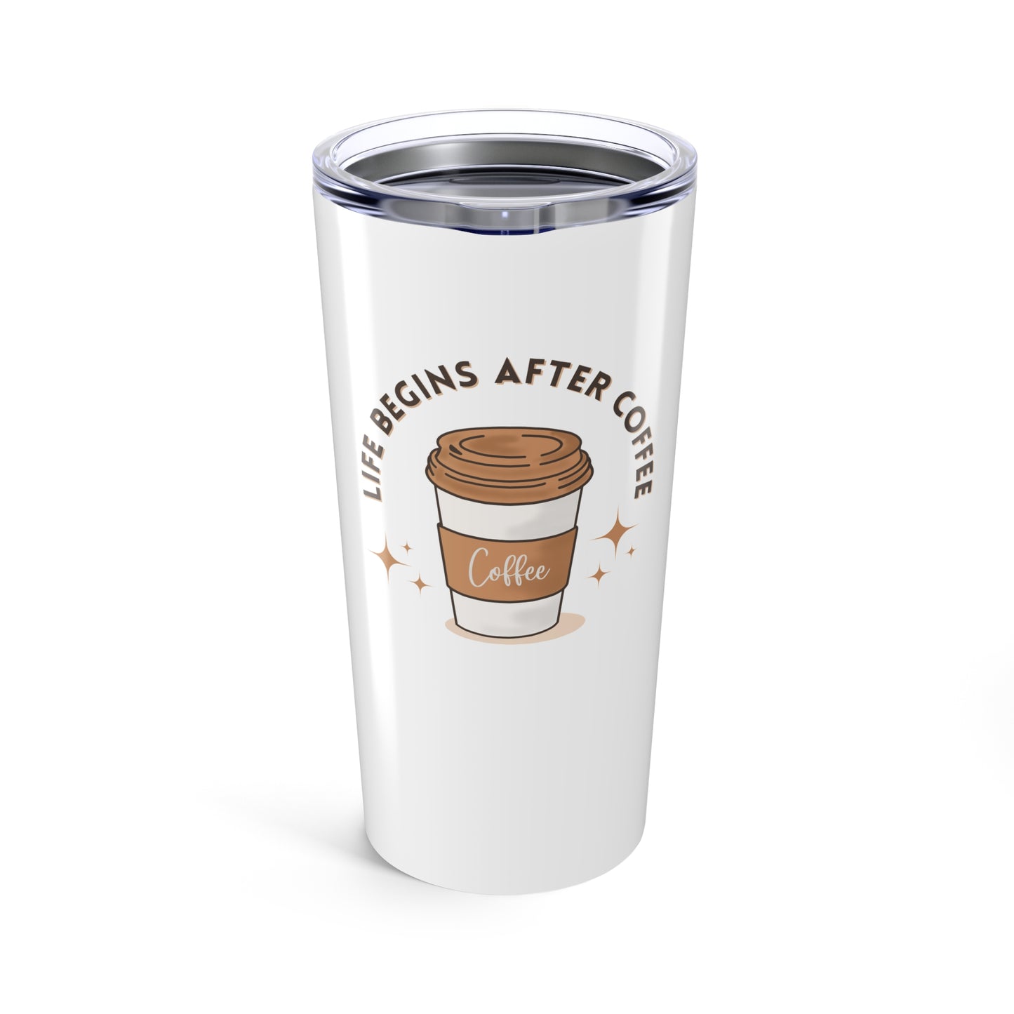 Coffee Lover's Tumbler, Insulated Travel Mug, Funny Gift for Coffee Addicts, Reusable Drinkware, Perfect for Home or Office
