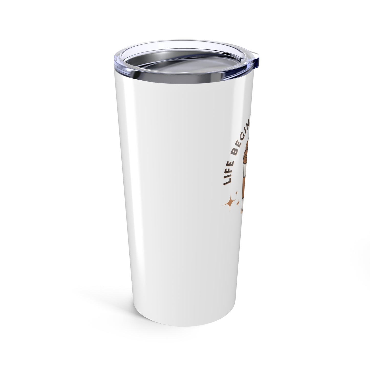 Coffee Lover's Tumbler, Insulated Travel Mug, Funny Gift for Coffee Addicts, Reusable Drinkware, Perfect for Home or Office