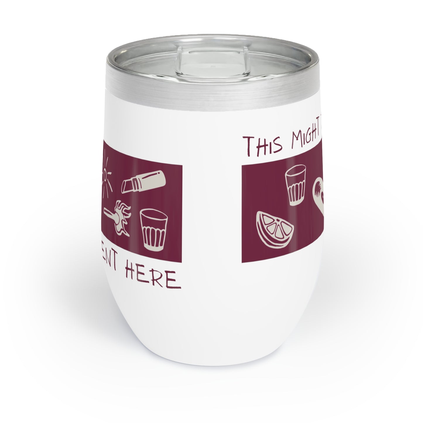 Charming Chill Wine Tumbler - Perfect for Celebrations, Gifts for Wine Lovers, Outdoor Picnics, Unique Home Decor, Stylish Drinkware