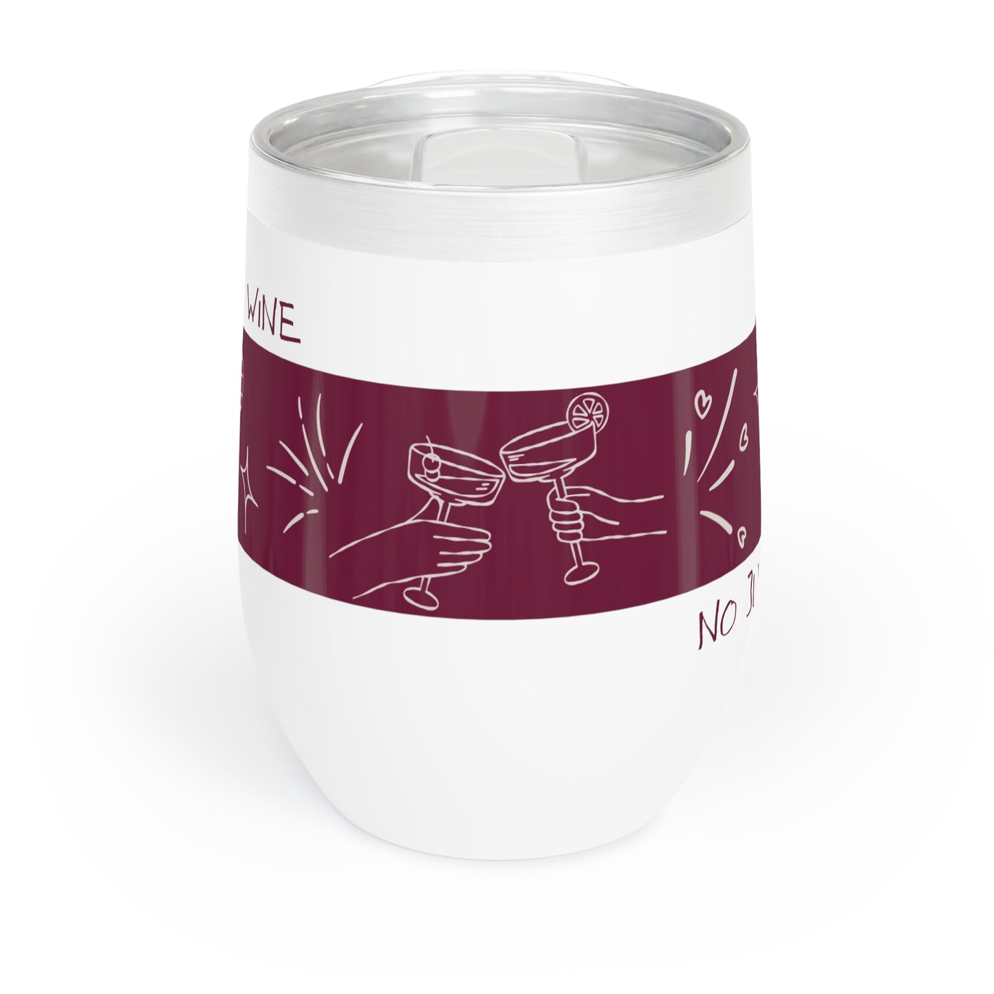 Charming Chill Wine Tumbler - Perfect for Celebrations, Gifts for Wine Lovers, Outdoor Picnics, Unique Home Decor, Stylish Drinkware