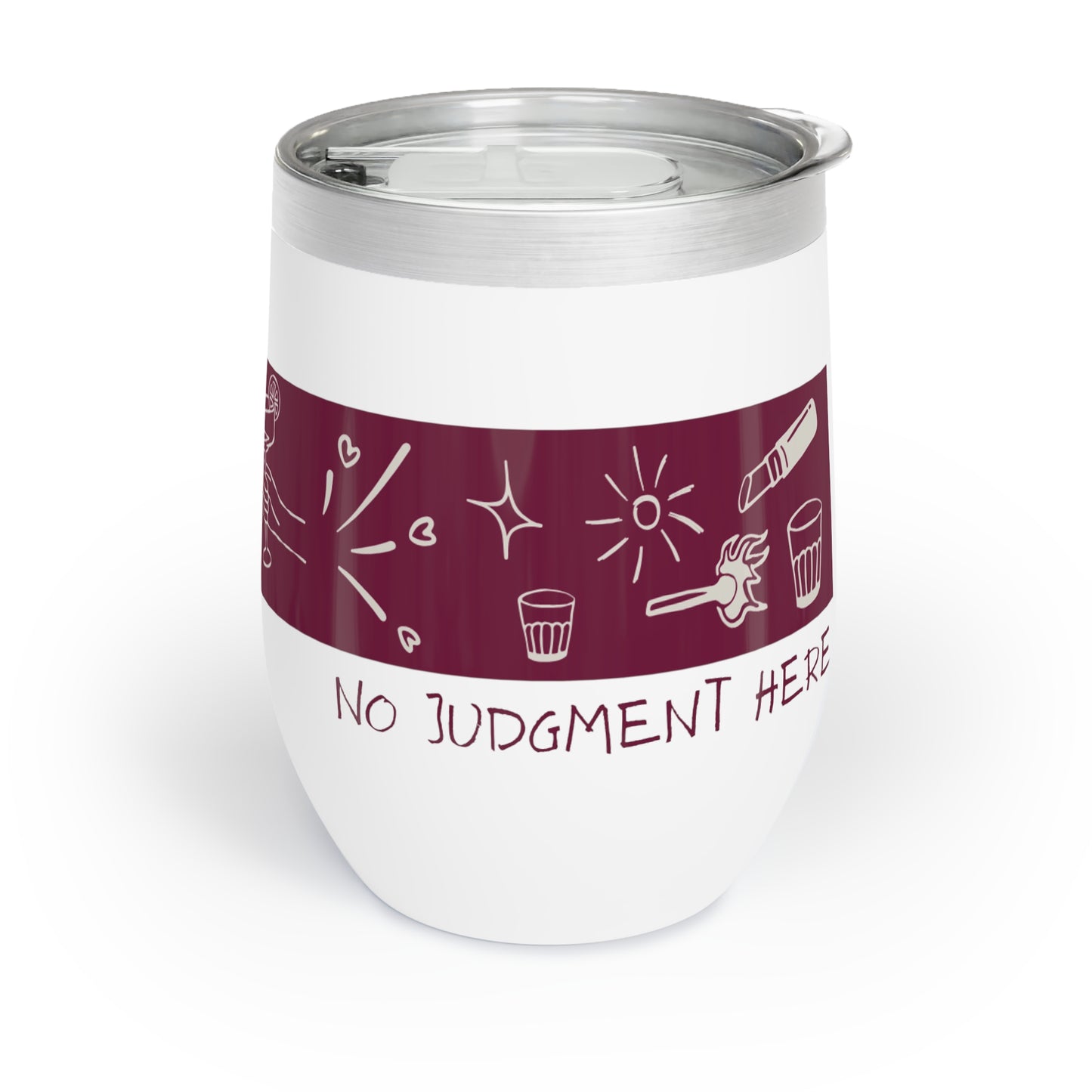 Charming Chill Wine Tumbler - Perfect for Celebrations, Gifts for Wine Lovers, Outdoor Picnics, Unique Home Decor, Stylish Drinkware