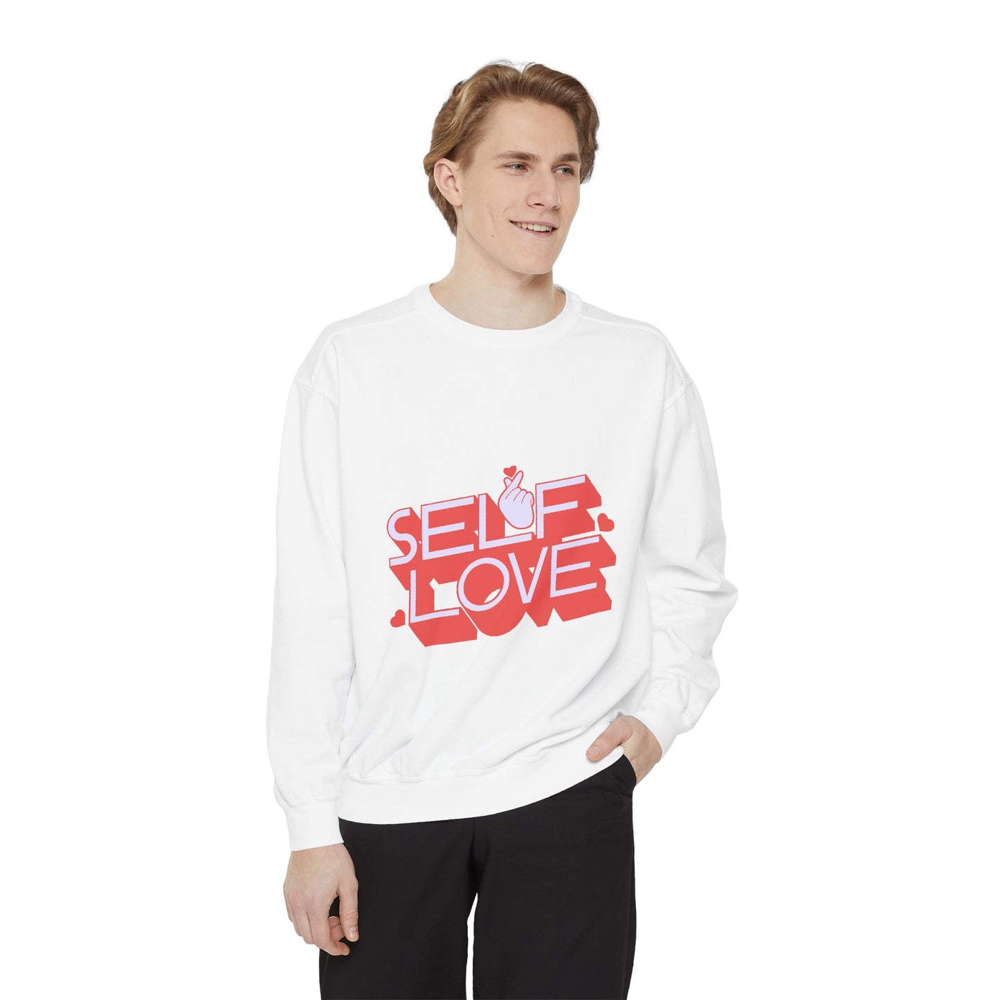 Valentine Sweatshirt, Love Gift Pullover, Romantic Sweater, Heart Print Jumper, Cozy Relationship Apparel, Pink Red Valentine's Day Top