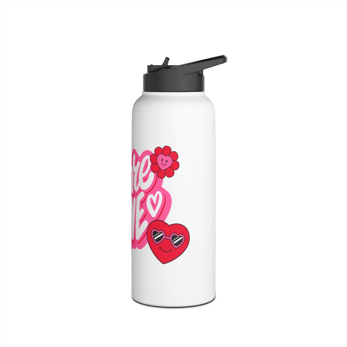 Share the Love Stainless Steel Water Bottle | Cute Water Bottle, Motivational Gift, Fitness Hydration, Valentine’s Day, Eco-Friendly