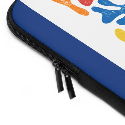 Colorful Stay Strong Laptop Sleeve, Inspirational Tech Accessory, Gift for Students, Stylish Electronic Case, Flower Design