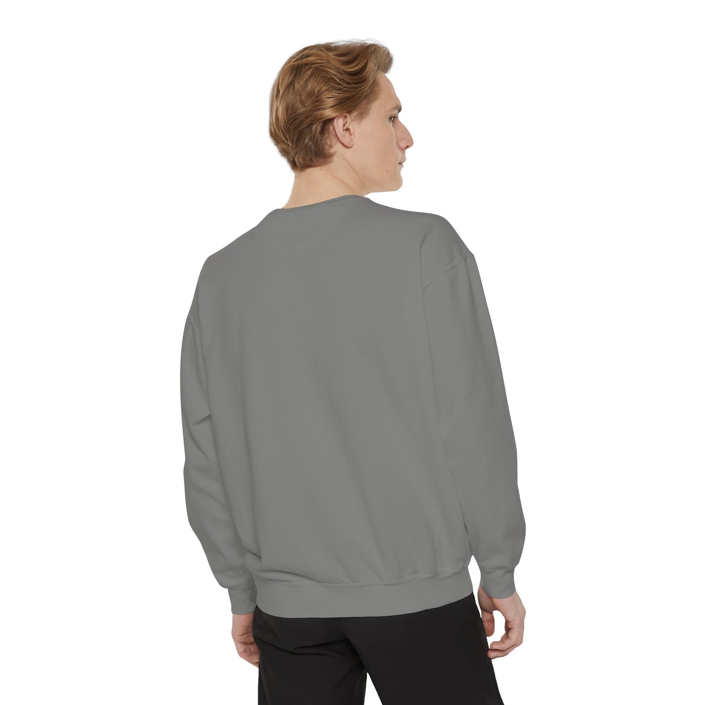 Valentine Unisex Garment-Dyed Sweatshirt - Love Gift, Heart Print Jumper, Valentine's Day Apparel, Romantic Pullover, Couples Matching Shirt
