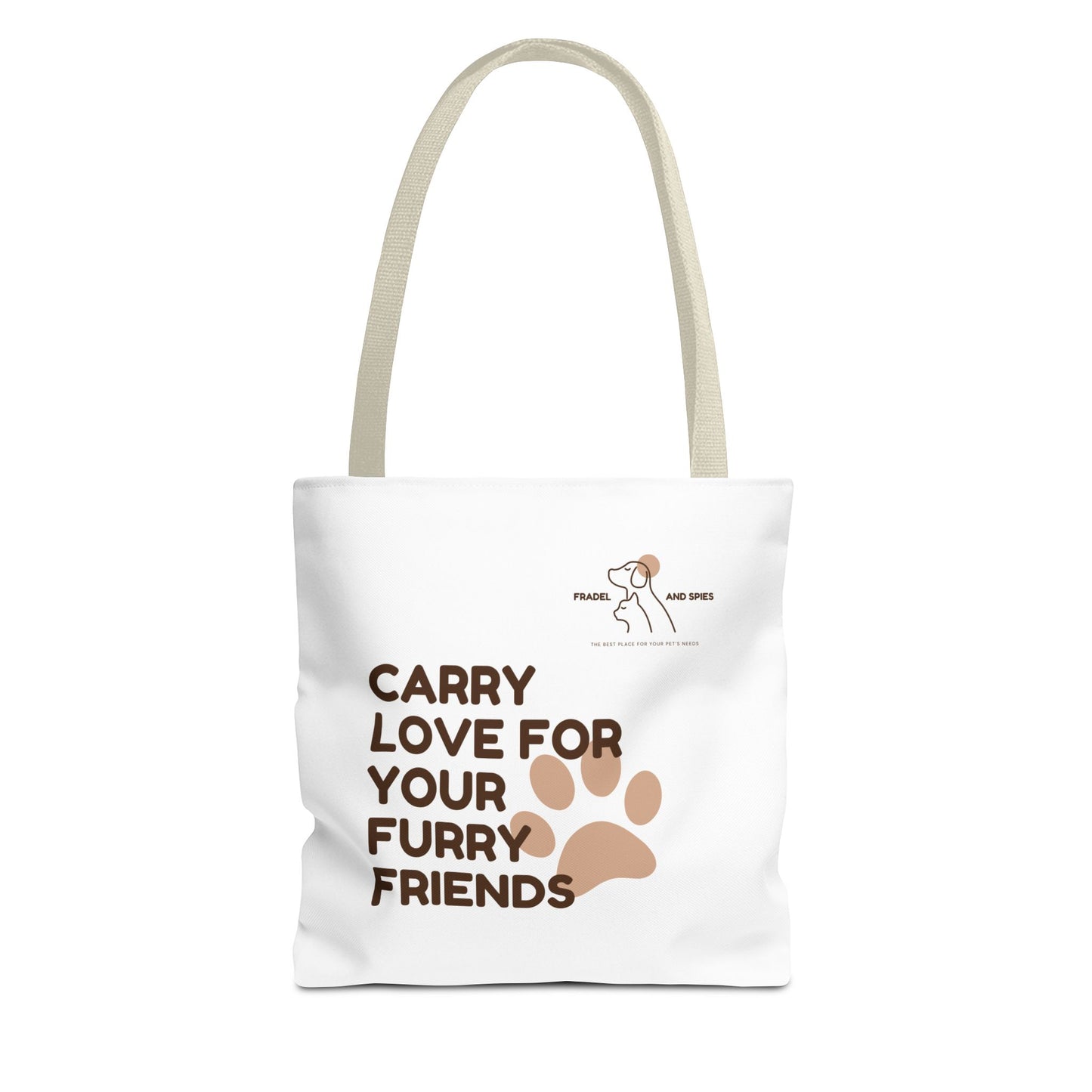 Love For Furry Friends Tote Bag, Dog Lovers Tote, Pet Owner Gift, Animal Rescue Fundraising, Eco-Friendly Bag, Personalized Pet Lover Tote