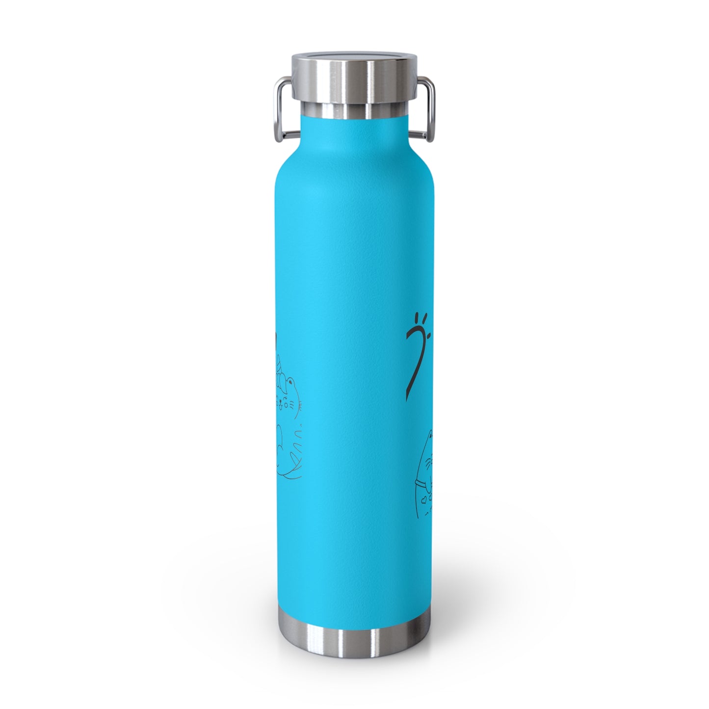 Hello Fun Copper Insulated Water Bottle, 22oz | Travel Mug for Hikers, Perfect for Gifts, Stainless Steel, Eco-Friendly, Gym, Outdoor