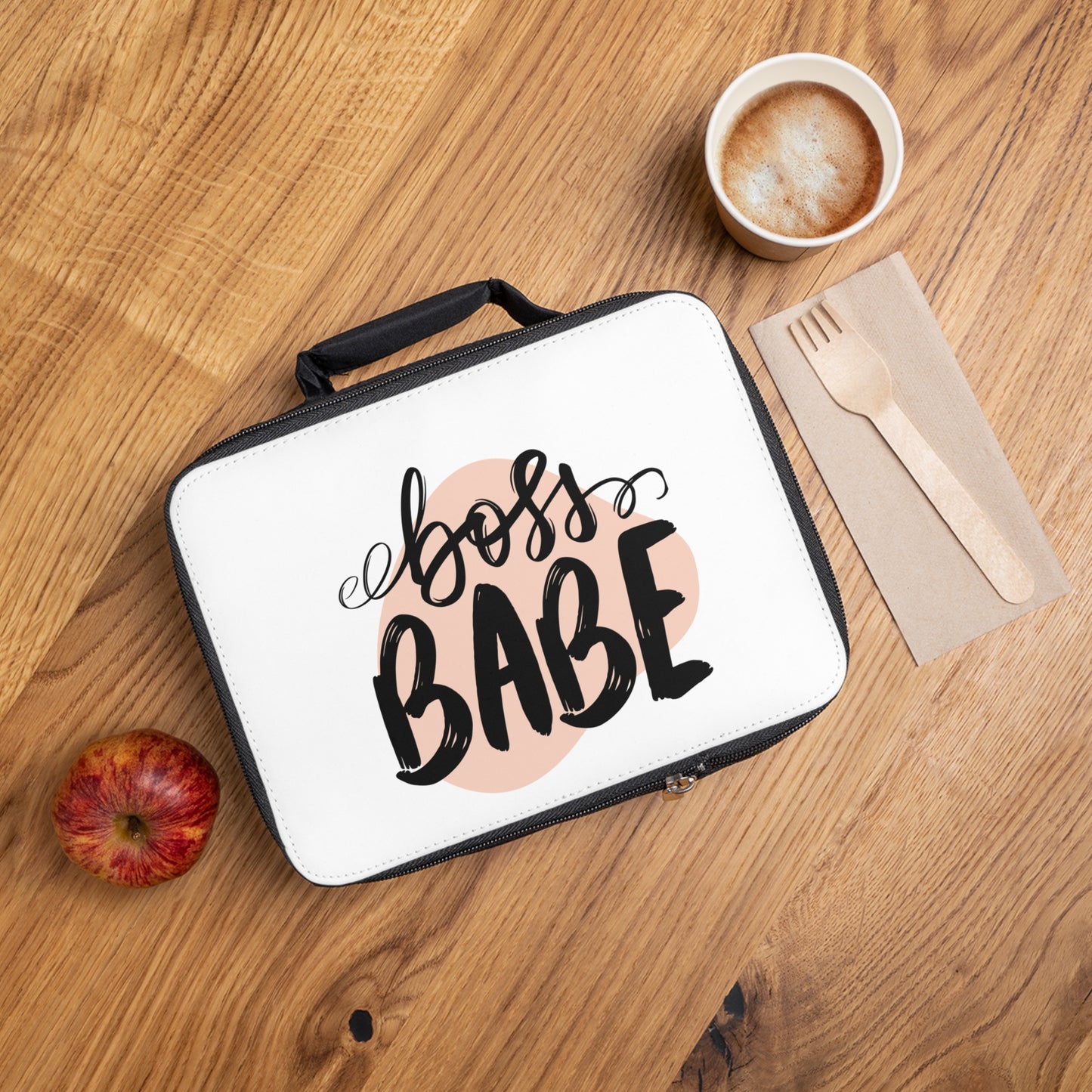 Stylish Lunch Bag for Boss Babes - Insulated Tote for Work, School, Travel, Gift Idea for Women, Motivational Lunchbox