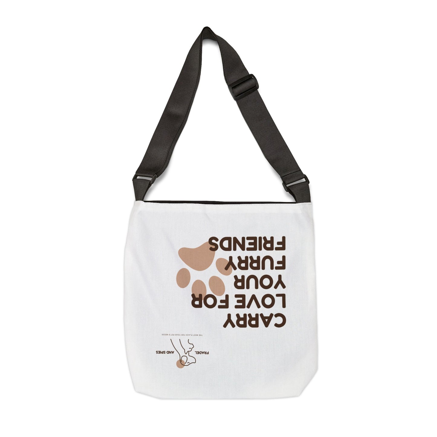 Dog Mom Adjustable Tote Bag, Cute Pet Lover Bag, Gift for Dog Owners, Casual Everyday Use, Dog Lover Accessories