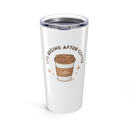 Coffee Lover's Tumbler, Insulated Travel Mug, Funny Gift for Coffee Addicts, Reusable Drinkware, Perfect for Home or Office
