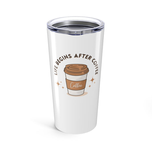 Coffee Lover's Tumbler, Insulated Travel Mug, Funny Gift for Coffee Addicts, Reusable Drinkware, Perfect for Home or Office