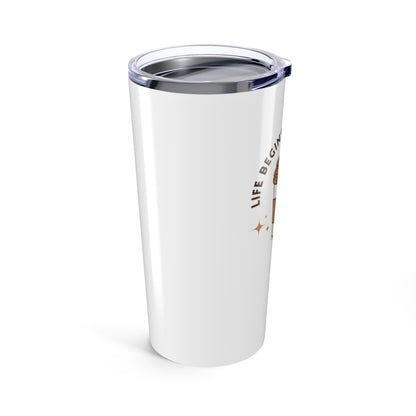 Coffee Lover's Tumbler, Insulated Travel Mug, Funny Gift for Coffee Addicts, Reusable Drinkware, Perfect for Home or Office