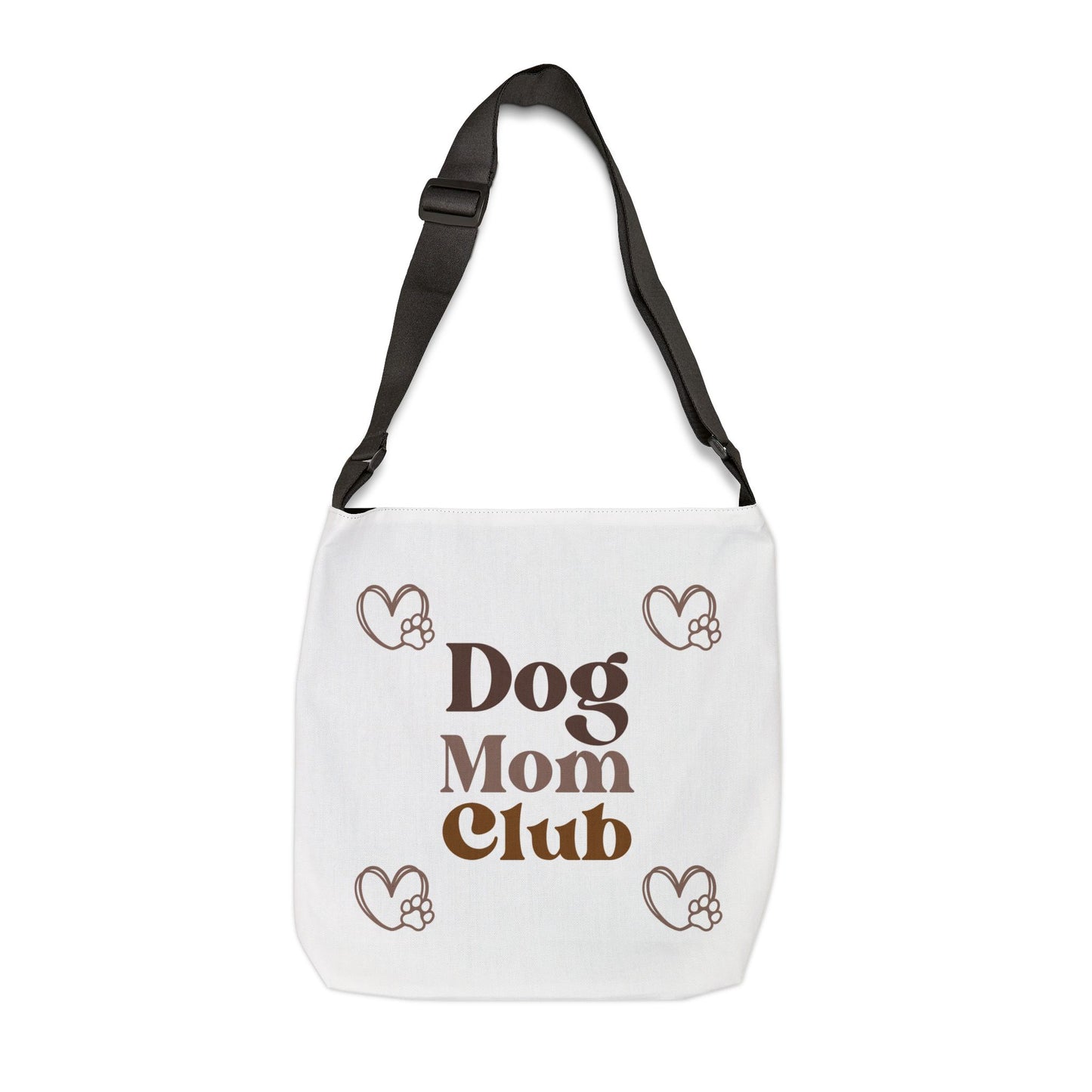Dog Mom Adjustable Tote Bag, Cute Pet Lover Bag, Gift for Dog Owners, Casual Everyday Use, Dog Lover Accessories