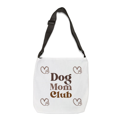 Dog Mom Adjustable Tote Bag, Cute Pet Lover Bag, Gift for Dog Owners, Casual Everyday Use, Dog Lover Accessories