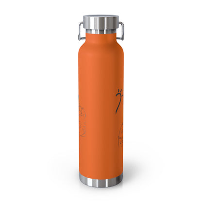 Hello Fun Copper Insulated Water Bottle, 22oz | Travel Mug for Hikers, Perfect for Gifts, Stainless Steel, Eco-Friendly, Gym, Outdoor