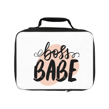 Stylish Lunch Bag for Boss Babes - Insulated Tote for Work, School, Travel, Gift Idea for Women, Motivational Lunchbox