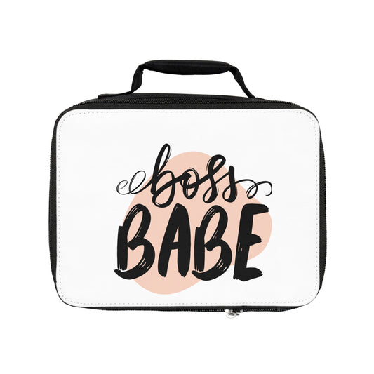 Stylish Lunch Bag for Boss Babes - Insulated Tote for Work, School, Travel, Gift Idea for Women, Motivational Lunchbox
