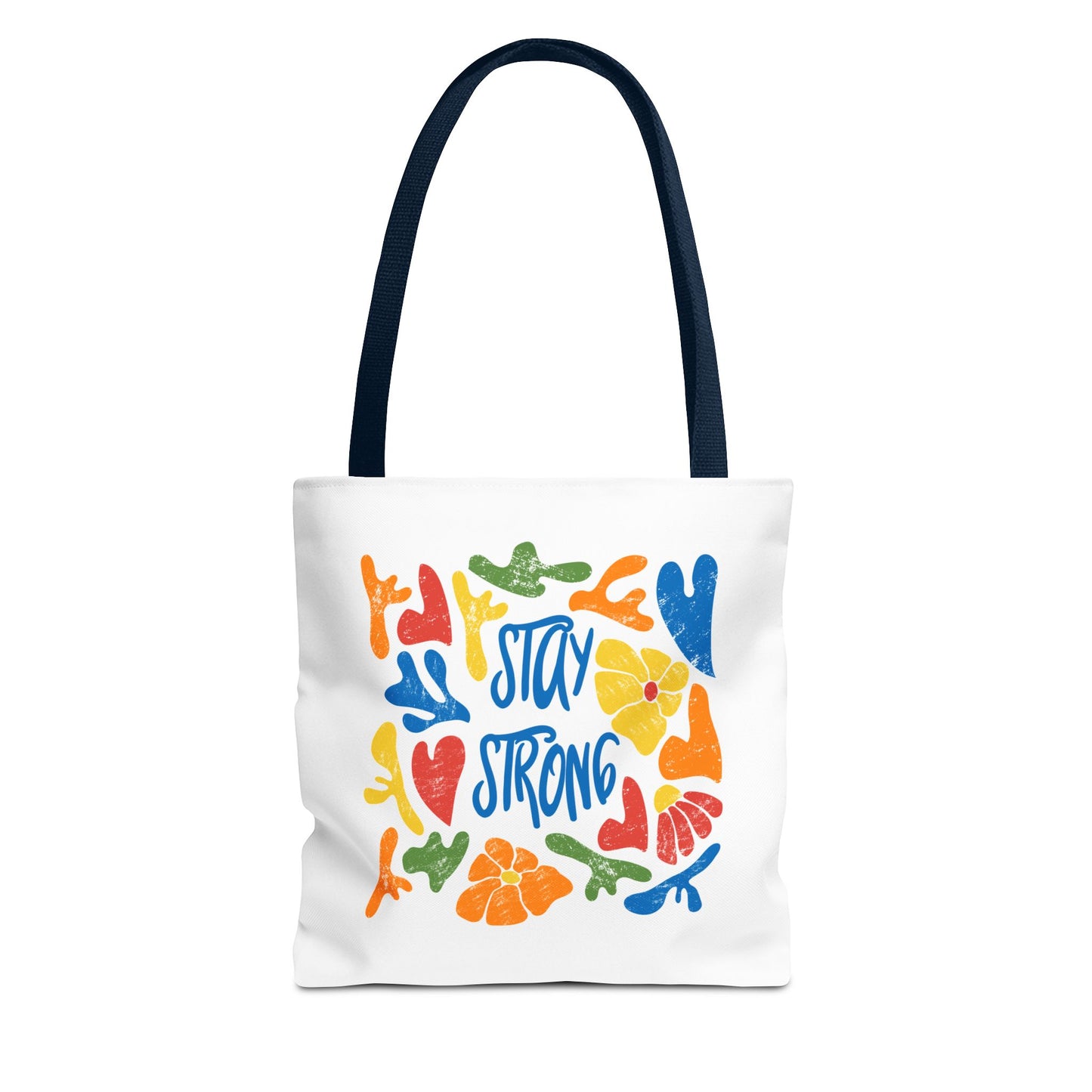 Vibrant Stay Strong Tote Bag, Eco-Friendly Bag, Motivational Gift, Beach Bag, Reusable Grocery Bag