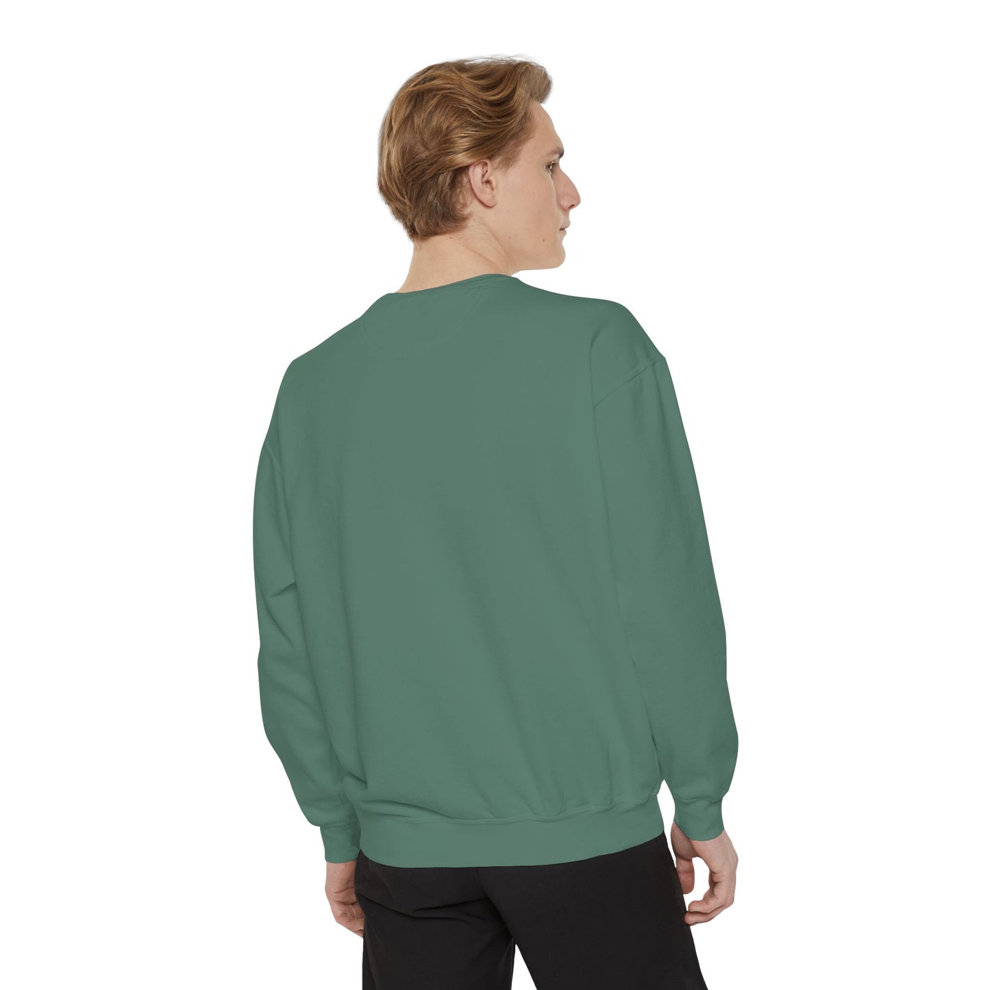 Valentine Unisex Garment-Dyed Sweatshirt - Love Gift, Heart Print Jumper, Valentine's Day Apparel, Romantic Pullover, Couples Matching Shirt