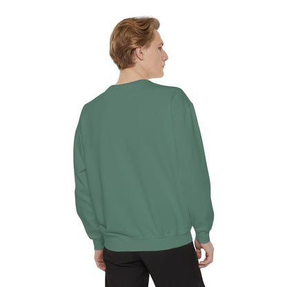 Valentine Unisex Garment-Dyed Sweatshirt - Love Gift, Heart Print Jumper, Valentine's Day Apparel, Romantic Pullover, Couples Matching Shirt