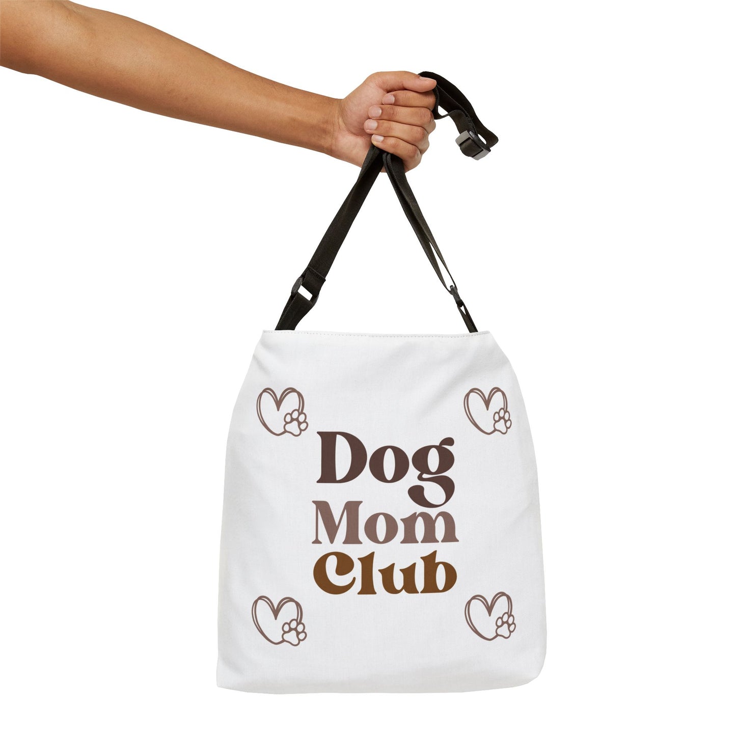 Dog Mom Adjustable Tote Bag, Cute Pet Lover Bag, Gift for Dog Owners, Casual Everyday Use, Dog Lover Accessories
