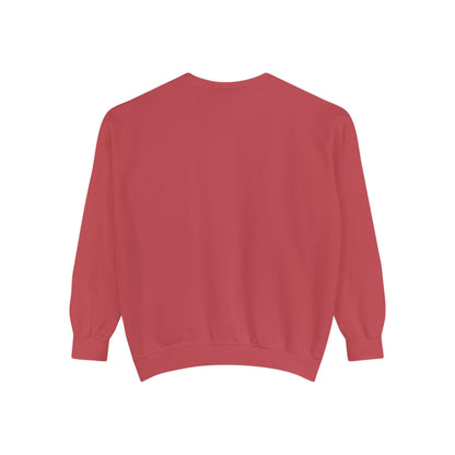 Valentine Unisex Garment-Dyed Sweatshirt - Love Gift, Heart Print Jumper, Valentine's Day Apparel, Romantic Pullover, Couples Matching Shirt