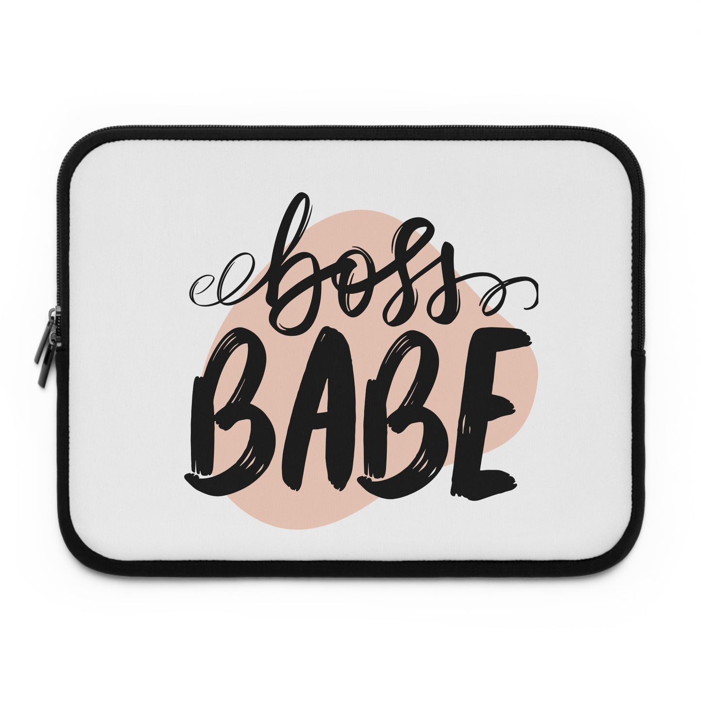 Boss Babe Laptop Sleeve, Stylish Computer Case, Gift for Her, Work from Home Essentials, Modern Chic Laptop Bag, Office Accessories