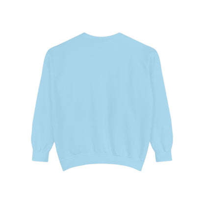 Valentine Unisex Garment-Dyed Sweatshirt - Love Gift, Heart Print Jumper, Valentine's Day Apparel, Romantic Pullover, Couples Matching Shirt