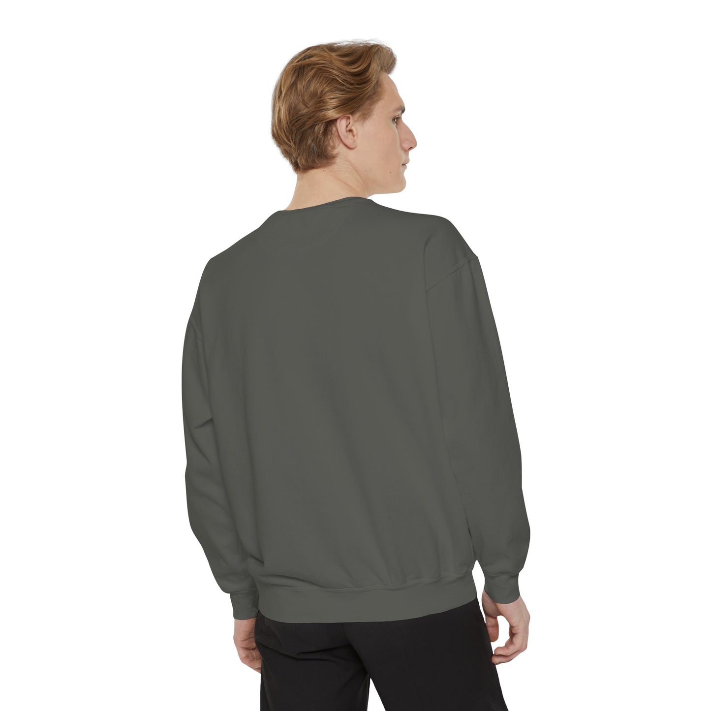 Valentine Unisex Garment-Dyed Sweatshirt - Love Gift, Heart Print Jumper, Valentine's Day Apparel, Romantic Pullover, Couples Matching Shirt