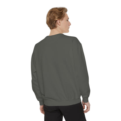 Valentine Unisex Garment-Dyed Sweatshirt - Love Gift, Heart Print Jumper, Valentine's Day Apparel, Romantic Pullover, Couples Matching Shirt