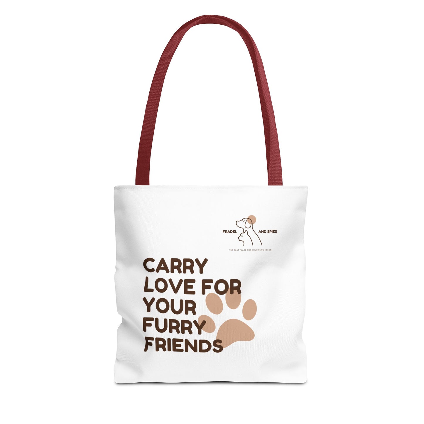 Love For Furry Friends Tote Bag, Dog Lovers Tote, Pet Owner Gift, Animal Rescue Fundraising, Eco-Friendly Bag, Personalized Pet Lover Tote