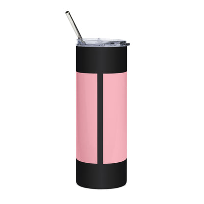 Best Friends Forever Stainless Steel Tumbler, 20oz, Gift for Bestie, Friendship Gift, Cute Travel Mug, Pink Hearts Mug, BFF Drinkware