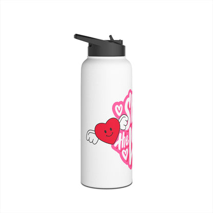 Share the Love Stainless Steel Water Bottle | Cute Water Bottle, Motivational Gift, Fitness Hydration, Valentine’s Day, Eco-Friendly