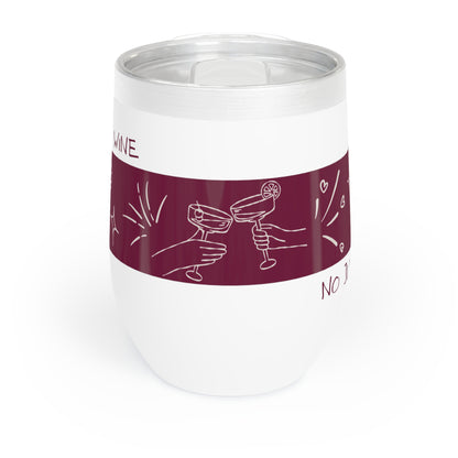 Charming Chill Wine Tumbler - Perfect for Celebrations, Gifts for Wine Lovers, Outdoor Picnics, Unique Home Decor, Stylish Drinkware