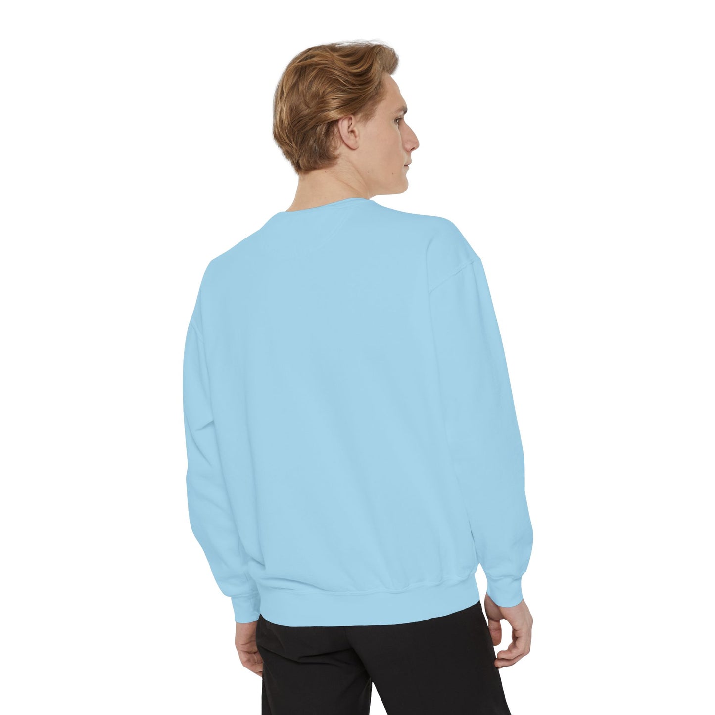 Valentine Unisex Garment-Dyed Sweatshirt - Love Gift, Heart Print Jumper, Valentine's Day Apparel, Romantic Pullover, Couples Matching Shirt