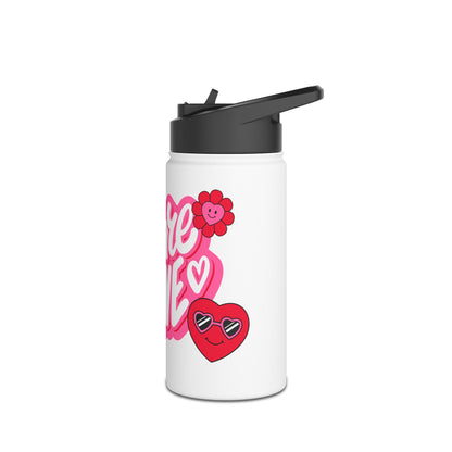 Share the Love Stainless Steel Water Bottle | Cute Water Bottle, Motivational Gift, Fitness Hydration, Valentine’s Day, Eco-Friendly