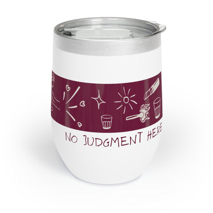 Charming Chill Wine Tumbler - Perfect for Celebrations, Gifts for Wine Lovers, Outdoor Picnics, Unique Home Decor, Stylish Drinkware