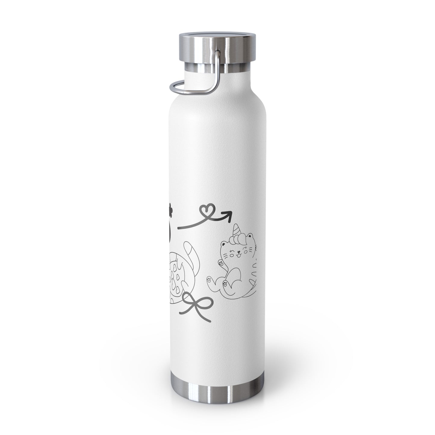 Hello Fun Copper Insulated Water Bottle, 22oz | Travel Mug for Hikers, Perfect for Gifts, Stainless Steel, Eco-Friendly, Gym, Outdoor