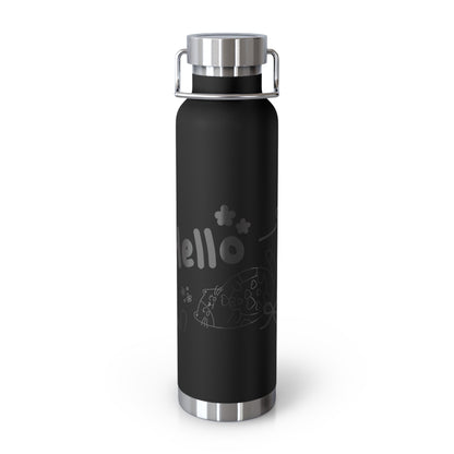 Hello Fun Copper Insulated Water Bottle, 22oz | Travel Mug for Hikers, Perfect for Gifts, Stainless Steel, Eco-Friendly, Gym, Outdoor
