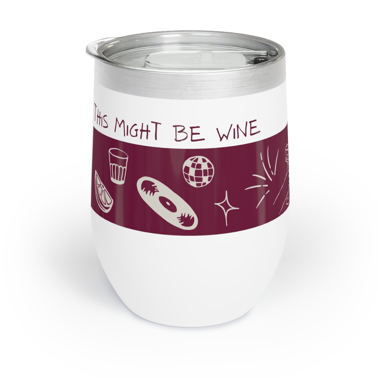 Charming Chill Wine Tumbler - Perfect for Celebrations, Gifts for Wine Lovers, Outdoor Picnics, Unique Home Decor, Stylish Drinkware