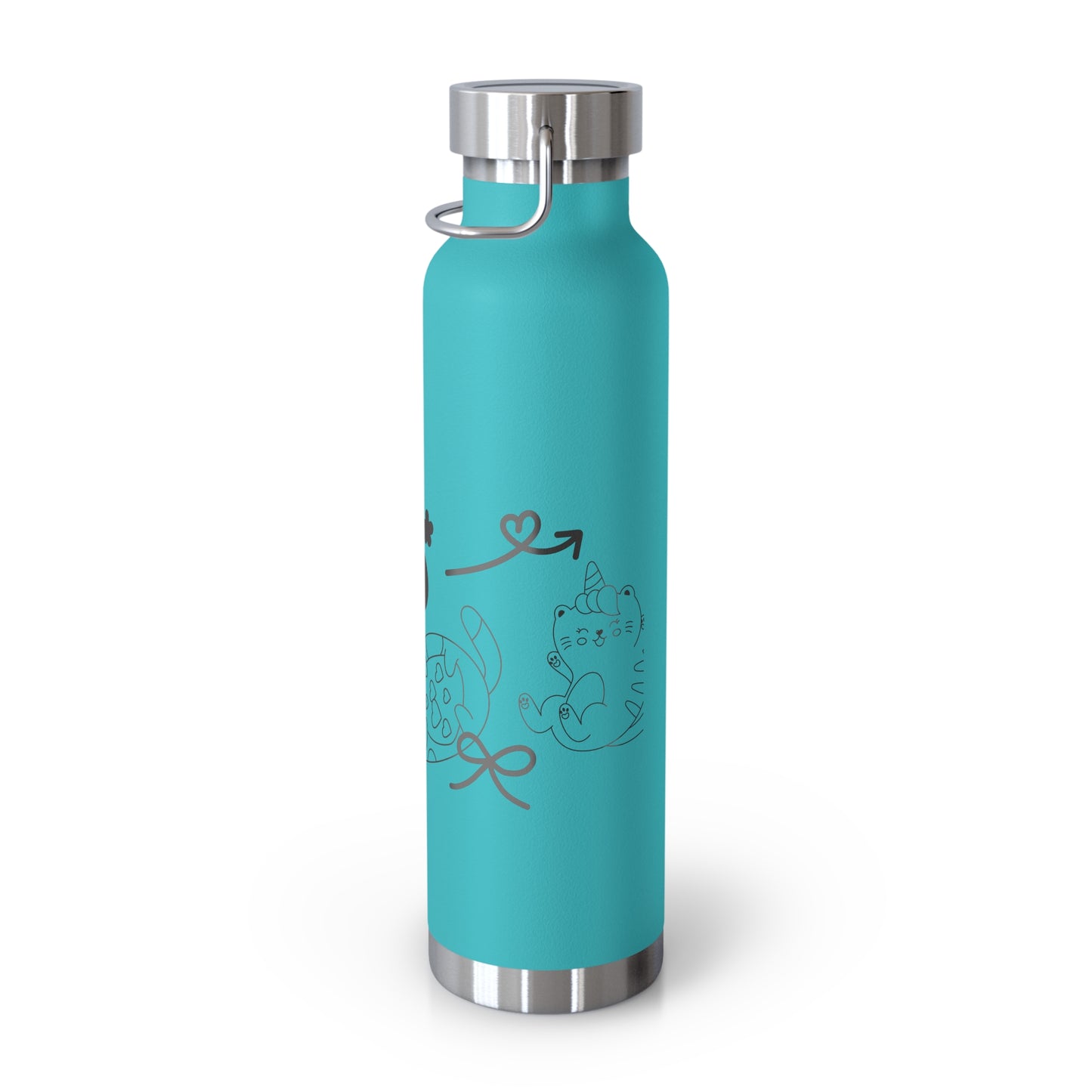 Hello Fun Copper Insulated Water Bottle, 22oz | Travel Mug for Hikers, Perfect for Gifts, Stainless Steel, Eco-Friendly, Gym, Outdoor