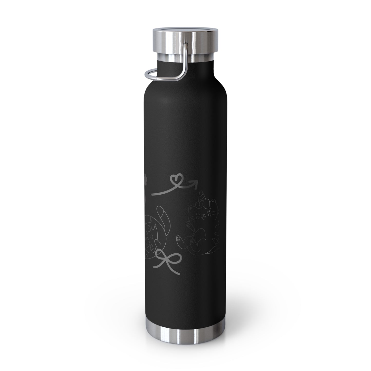 Hello Fun Copper Insulated Water Bottle, 22oz | Travel Mug for Hikers, Perfect for Gifts, Stainless Steel, Eco-Friendly, Gym, Outdoor