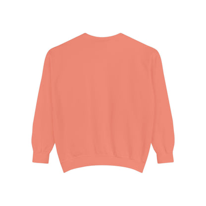 Valentine Unisex Garment-Dyed Sweatshirt - Love Gift, Heart Print Jumper, Valentine's Day Apparel, Romantic Pullover, Couples Matching Shirt